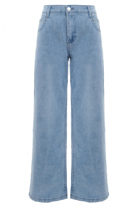 COTTON Gittel Straight Cut Jeans - Light Wash