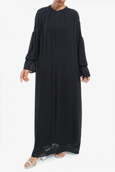 Yiskah Zip-Front Dress - Black