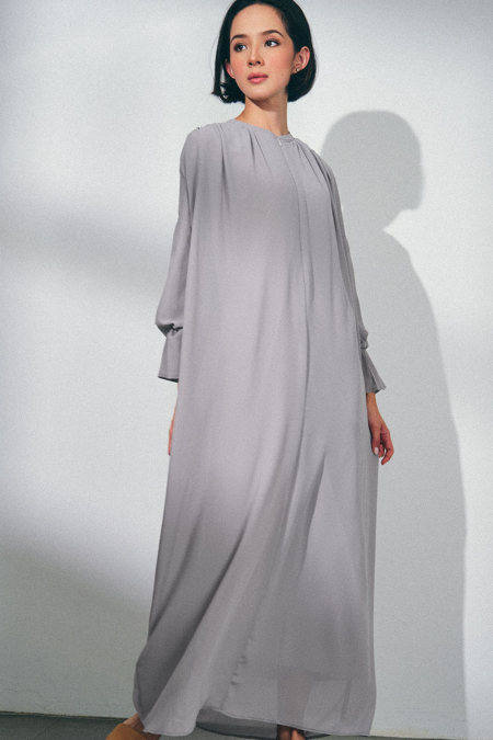 Yiskah Zip-Front Dress - Stone