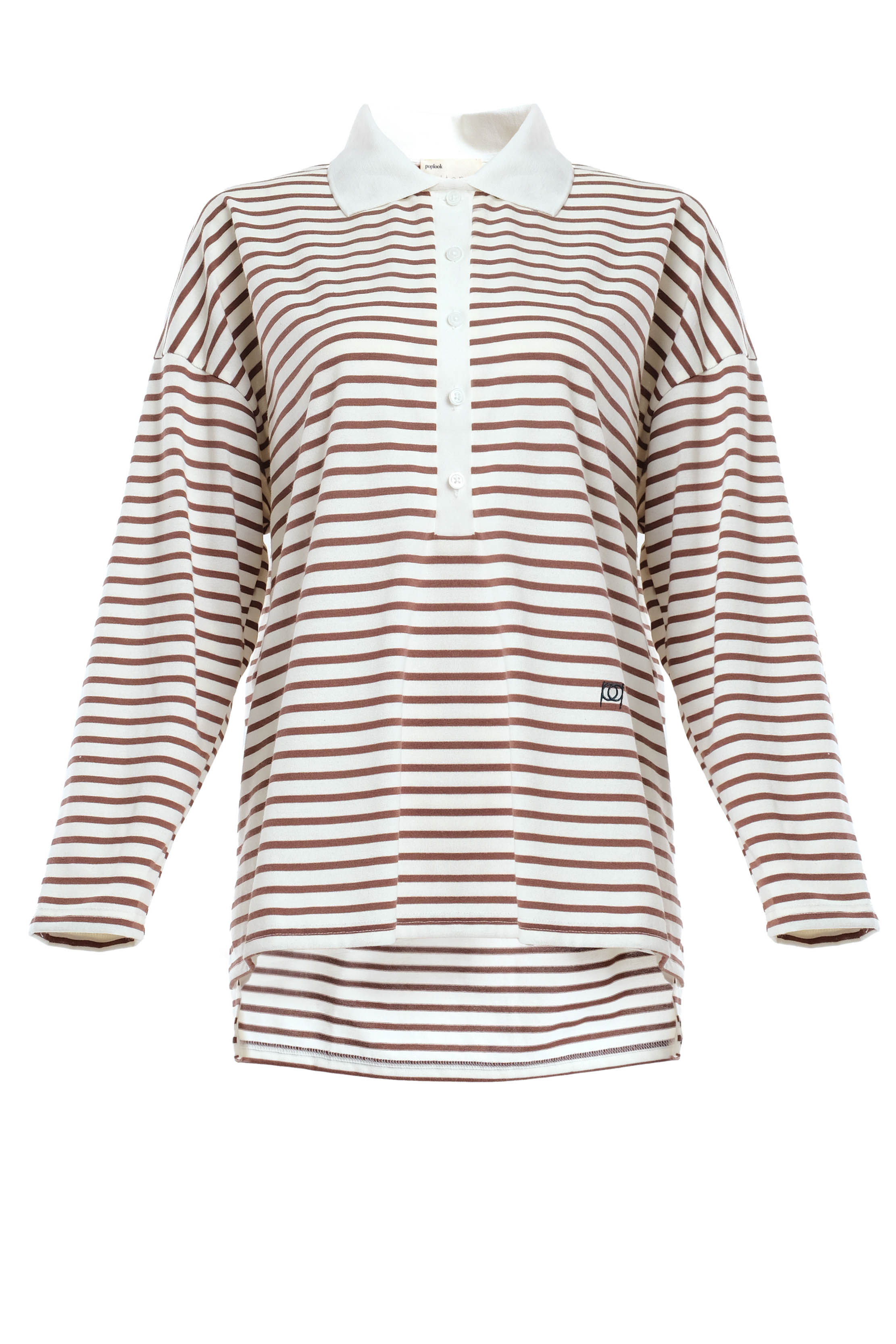 Darian Drop Shoulder Polo Top