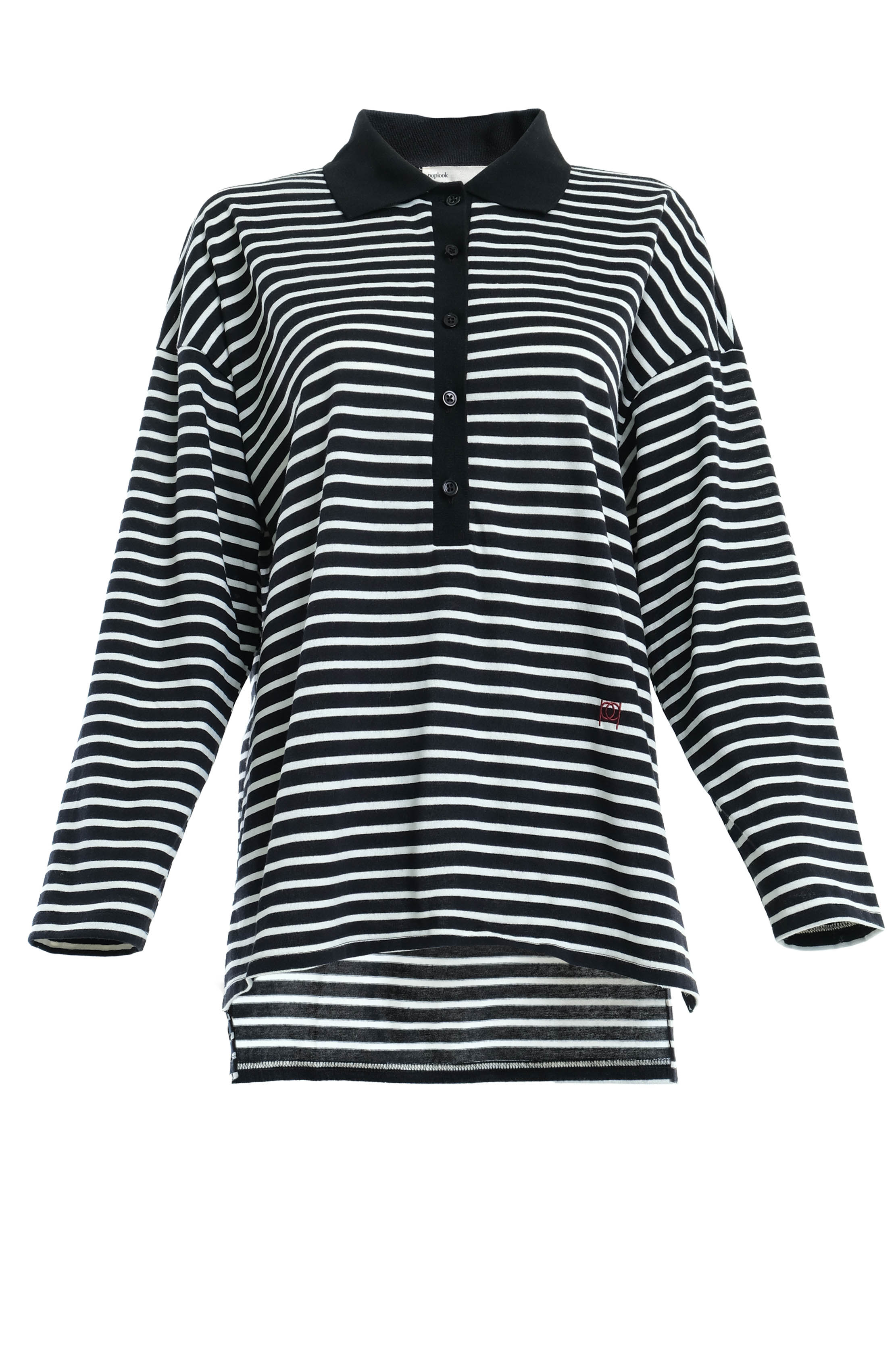 Darian Drop Shoulder Polo Top