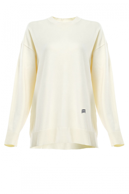 Wilbeth Drop Shoulder Sweater - Cream