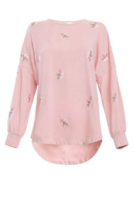 Kirsi Drop Shoulder Sweater 2.0 - Blossom Flower