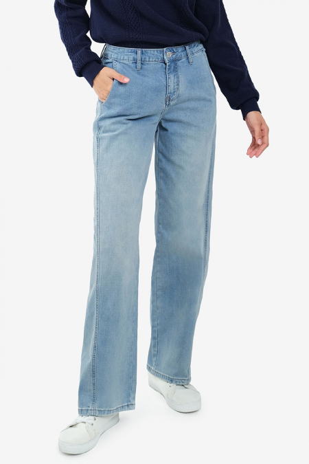 COTTON Orinda Straight Cut Jeans - Light Wash