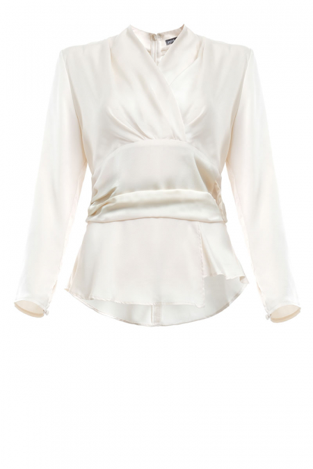 Denisa Kimono Style Blouse - Oatmilk