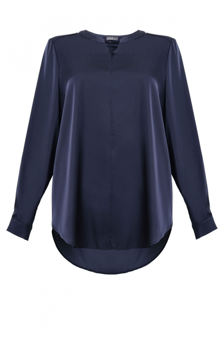 Jedaiah Flared Blouse - Dark Sapphire