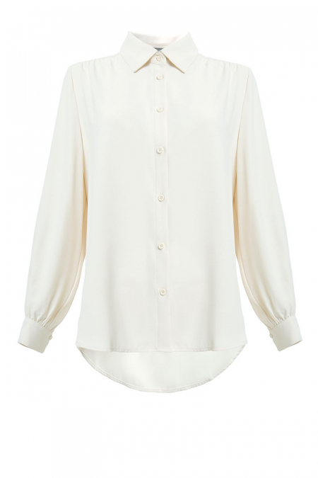 Giulianna Front Button Shirt - Rice