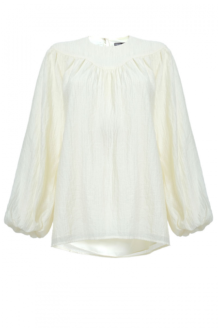 Petronilla Flared Blouse - Cream