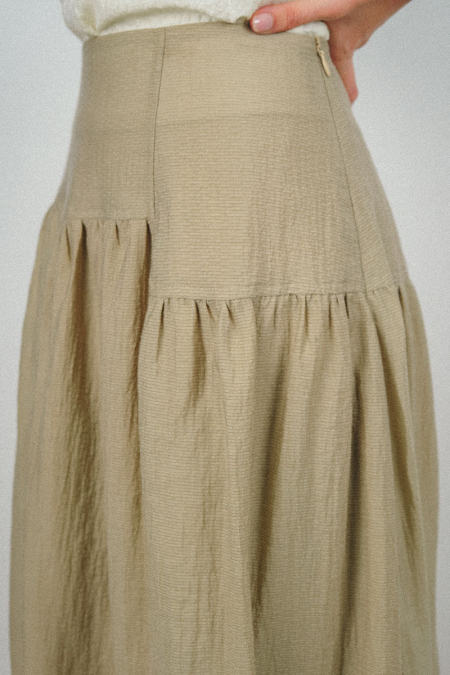 Venita A-line Skirt - Deep Mink