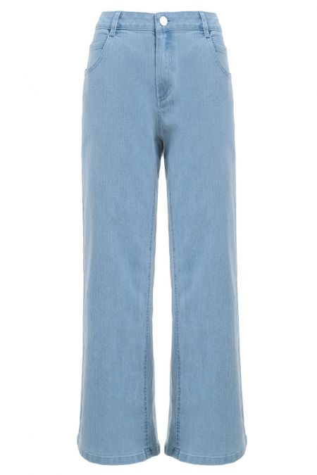 COTTON Yarona Straight Cut Jeans 2.0 - Blue Wash
