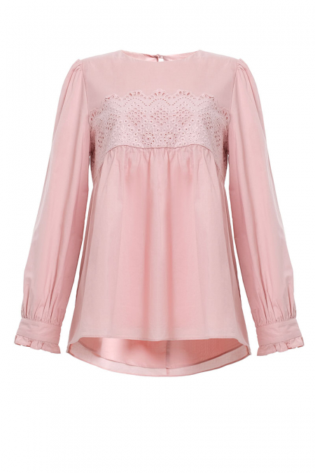 Dylyn Puff Shoulder Blouse 2.0 - Powder Pink