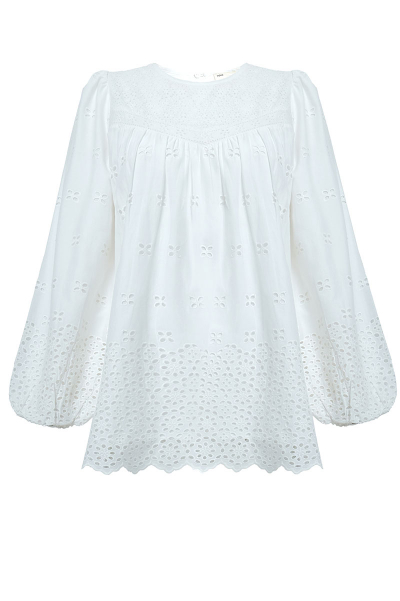 Bristol Embroidered Eyelet Blouse