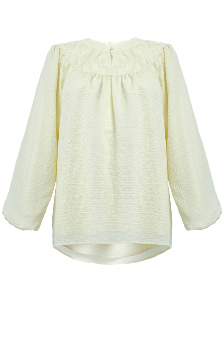 Olayinka Flared Blouse - Buttermilk