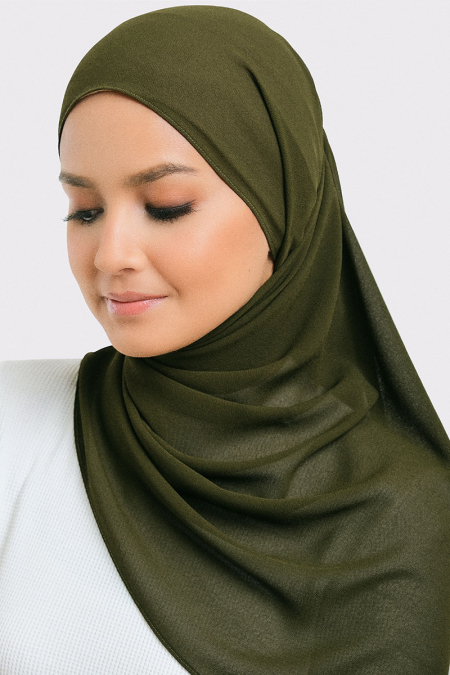 Aida Chiffon Tudung Headscarf - Sage Green