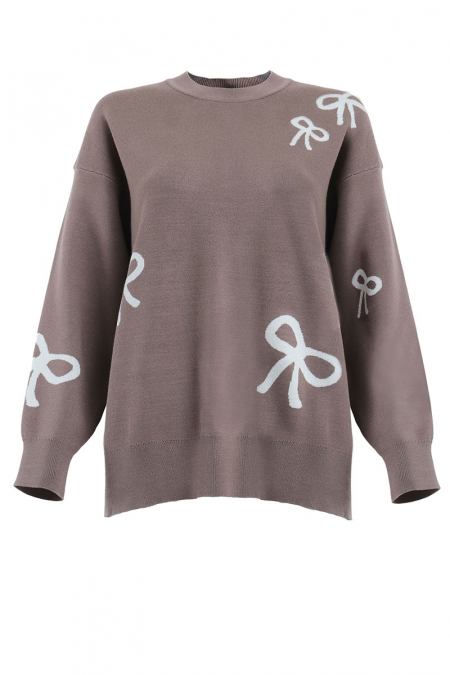 Kamira Drop Shoulder Sweater  - Thunder Gray