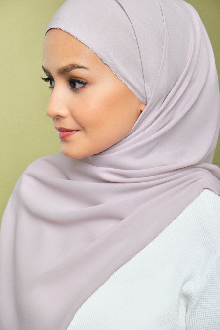 Janie Eyelash Headscarf - Rose Mist