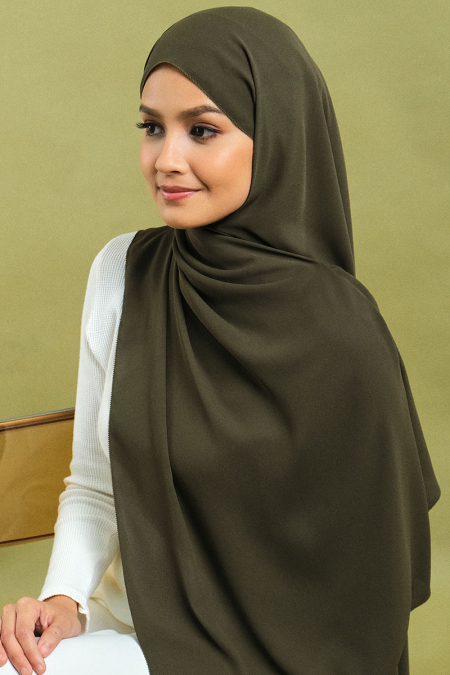 Janie Eyelash Headscarf - Sage Green