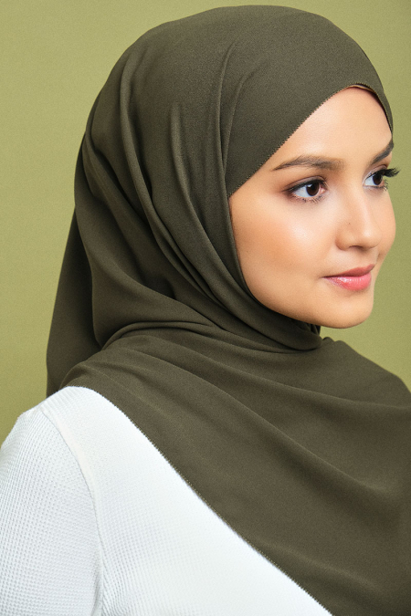 Janie Eyelash Headscarf - Sage Green
