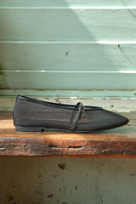 Zaneta Buckled Ballet Flat - Black