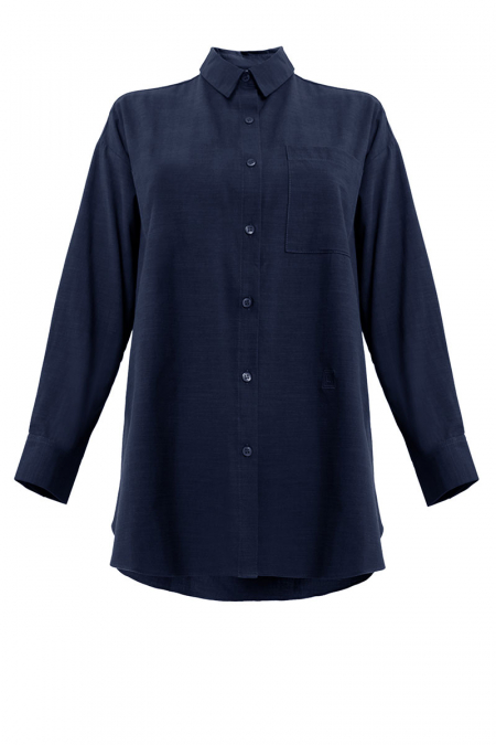 Udyati Front Button Shirt - Eclipse