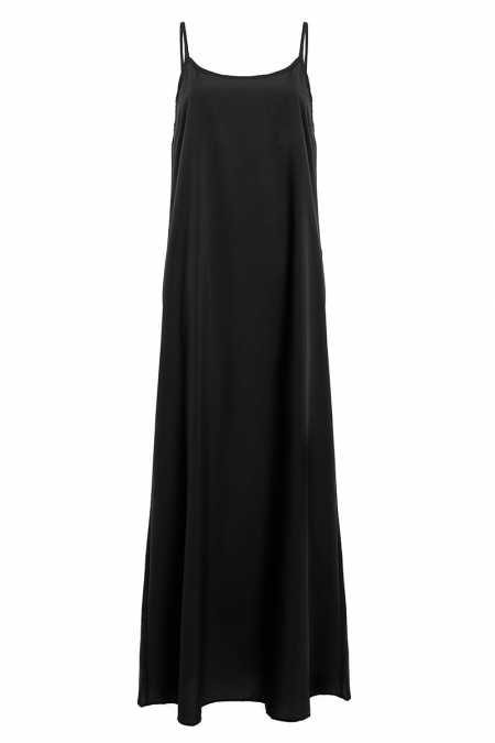 Glenys Slip Dress - Black