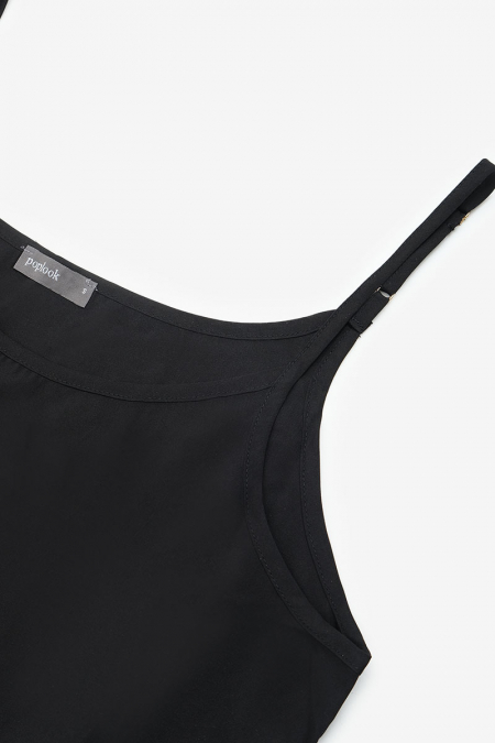 Glenys Slip Dress - Black