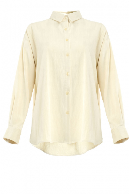 Hestia Front Button Shirt - Buttermilk