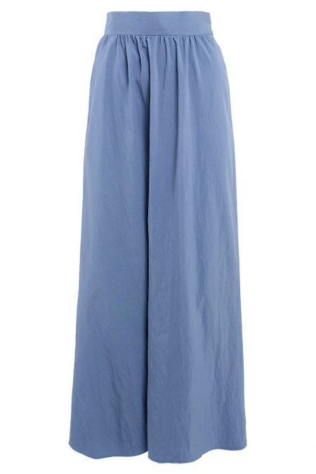 Morticia A-Line Skirt - Steel Blue