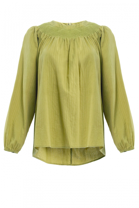 Kardyn Flared Blouse - Kiwi