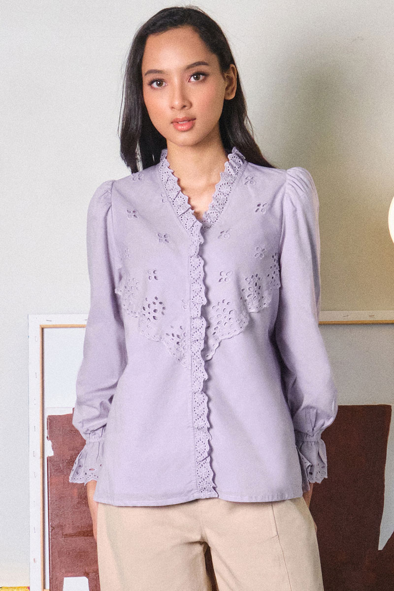 Devaki Front Button Blouse