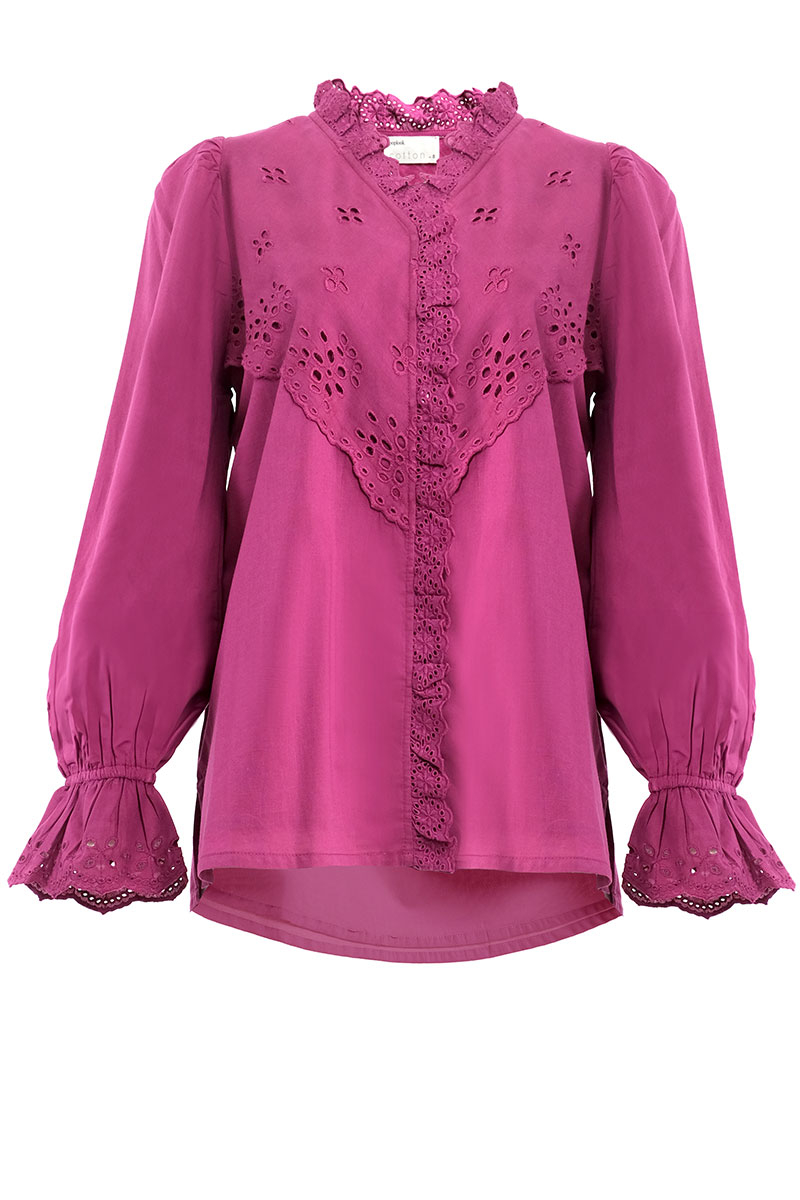 Devaki Front Button Blouse