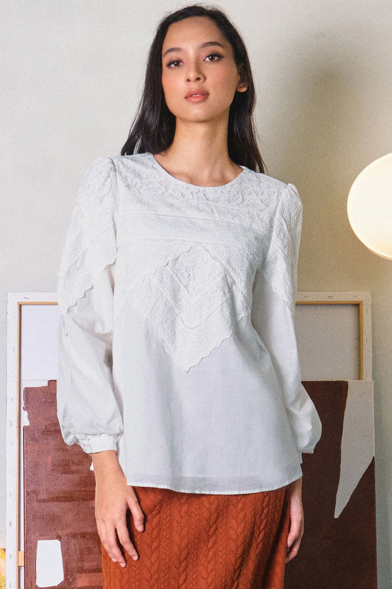 Divina Puff Shoulder Blouse