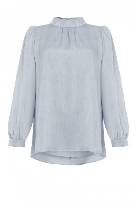 Creelynn Flared Blouse 2.0 - Powder Blue