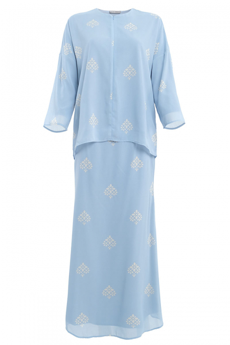 Sentosa Blouse & Skirt - Blue Tiles