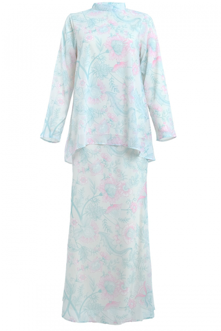 Lanting Blouse & Skirt - Cream Tropical