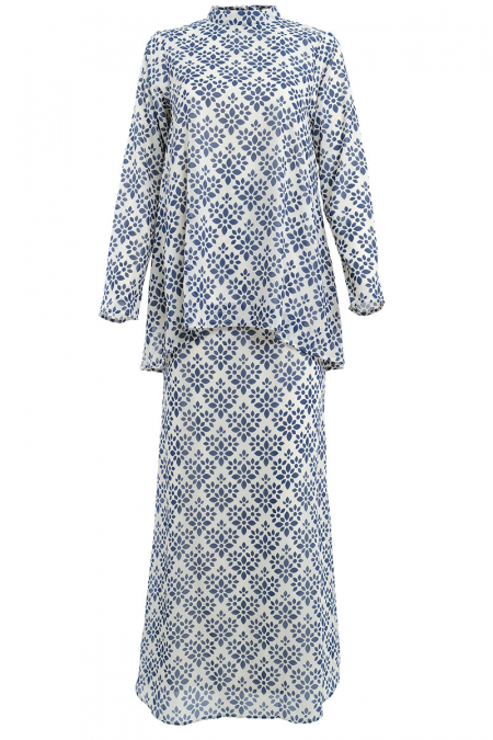 Lanting Blouse & Skirt - Cream/Navy Ceramic