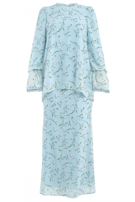 Kemangi Blouse & Skirt - Blue Magnolia