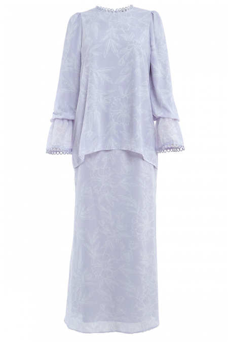 Kemangi Blouse & Skirt - Lilac Peony