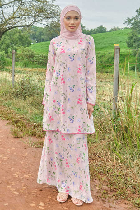 Duyong Blouse & Skirt - Blush Botanical