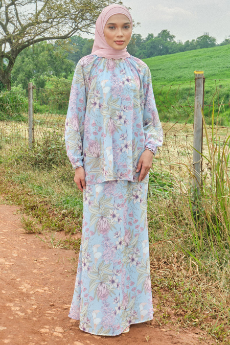 Rusila Blouse & Skirt - Blue Eden