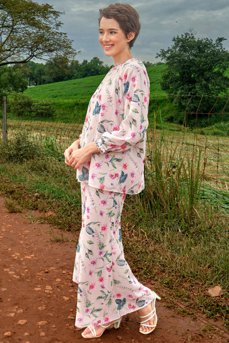 Rusila Blouse & Skirt - Blush Dahlia