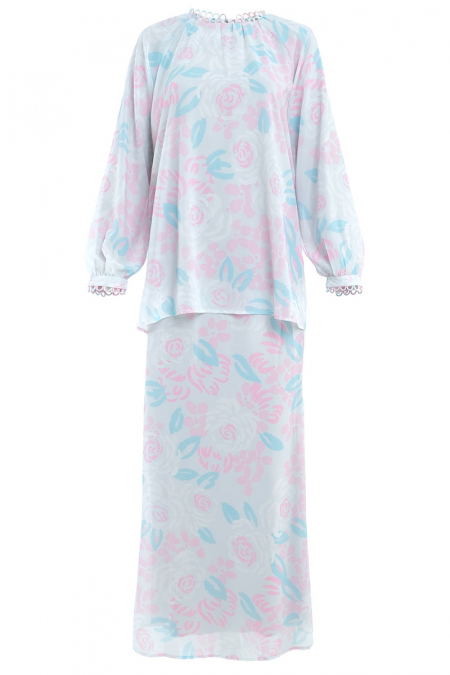 Rusila Blouse & Skirt - Grey Rose Art