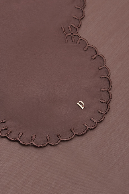 Suci Scallop Selendang - Rose Mauve