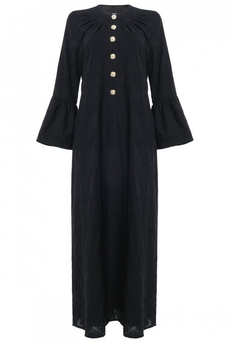 COTTON Roqiah Dress - Black