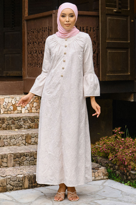 COTTON Roqiah Dress - Eggnog