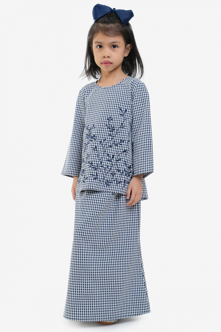 KIDS Maizun Set - Navy Check