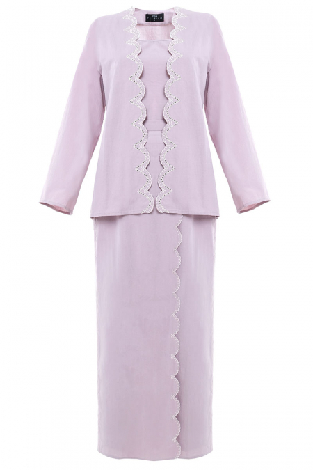 COTTON Seri Blouse & Skirt - Lavender Mist