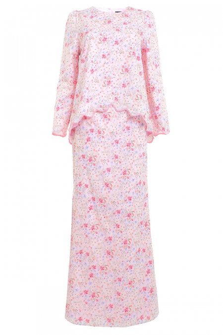 COTTON Hayati Blouse & Skirt - Pink Floral