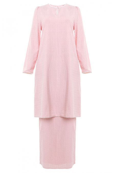 COTTON Baiduri Blouse & Skirt - Baby Pink