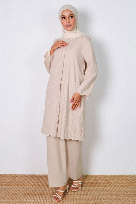 COTTON Madura Blouse & Skirt - Light Sand